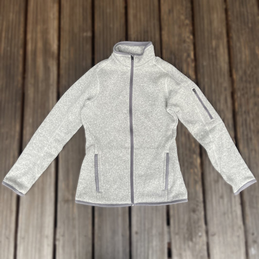 Patagonia Fleece Jacke XS Better Sweater grau-weiß