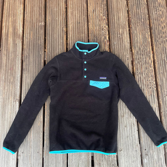 Patagonia Synchilla Fleece- Pullover S schwarz, türkis