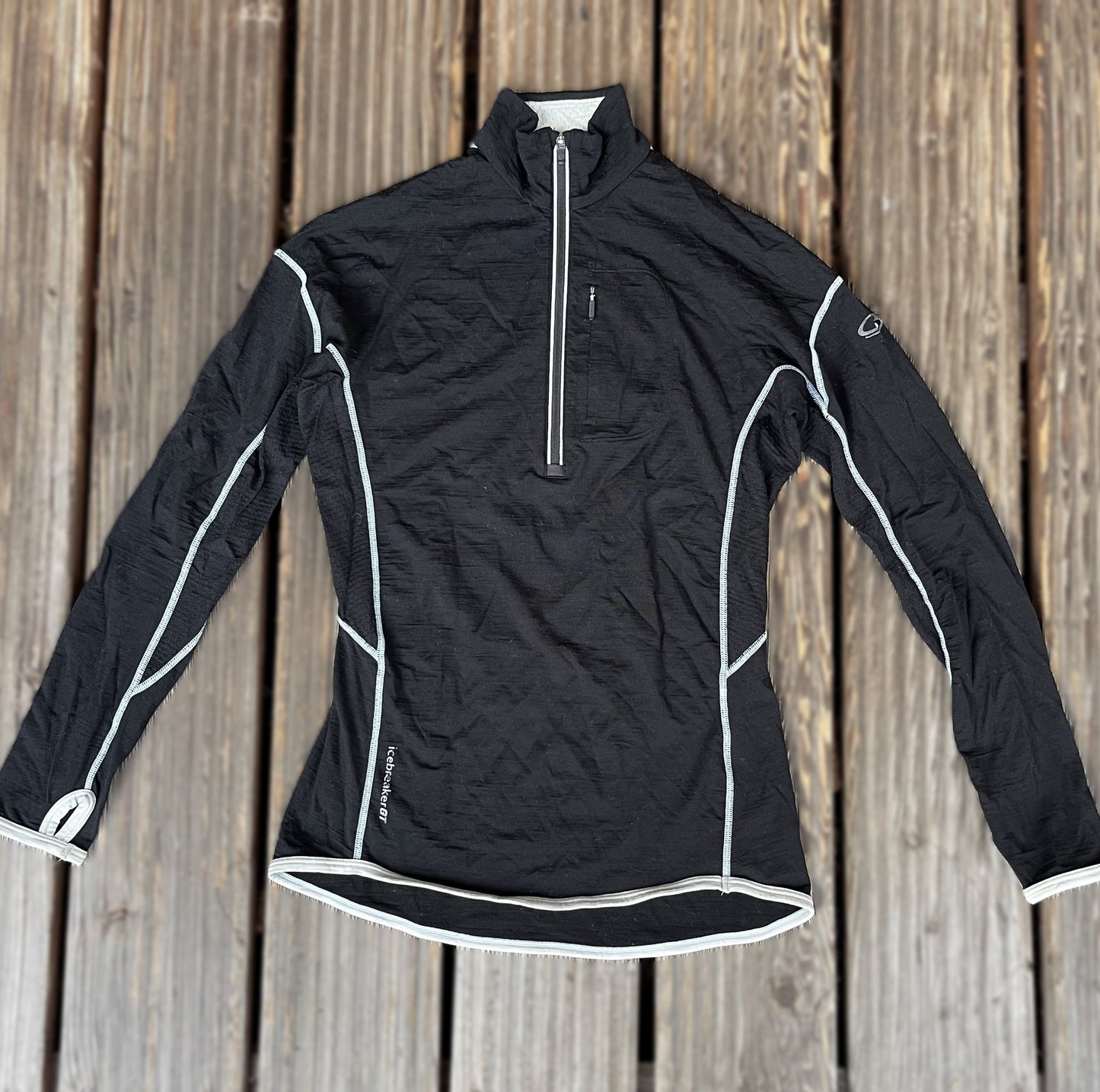 Longsleeve Icebreaker XS Merino Thermo- Langarmshirt schwarz