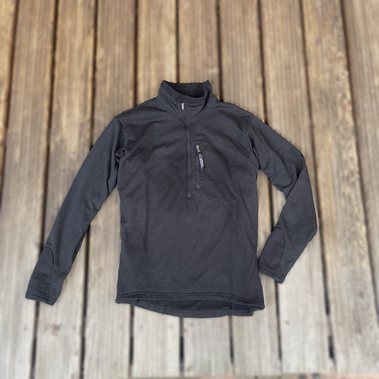 Patagonia Longsleeve R1 (S Damen / XS Herren) Zip Pullover schwarz