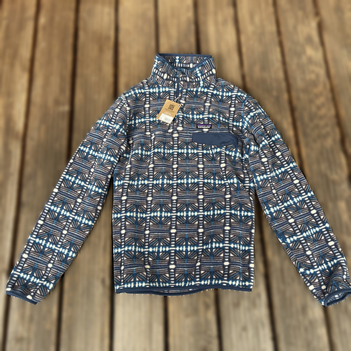 Patagonia Synchilla Fleecepullover (M Herren) blau muster