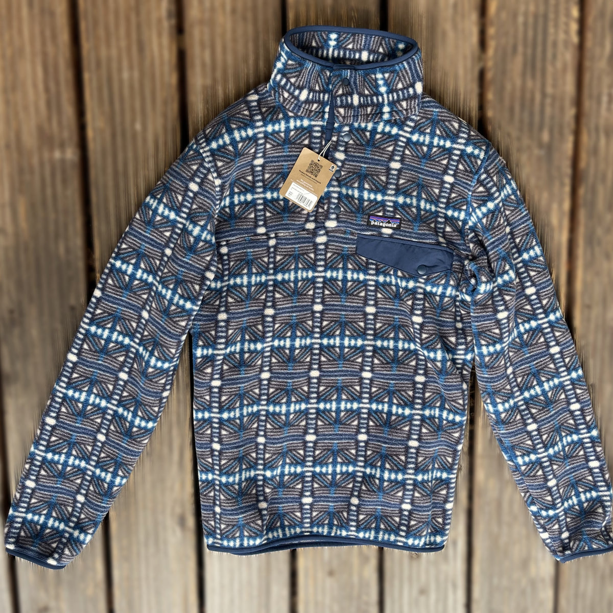 Patagonia Synchilla Fleecepullover (M Herren) blau muster