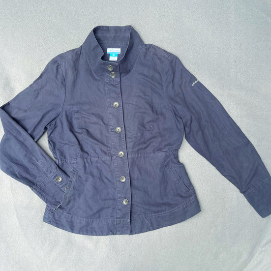 Blazer-Jacke aus Leinen Columbia Damen M/ L dunkelblau
