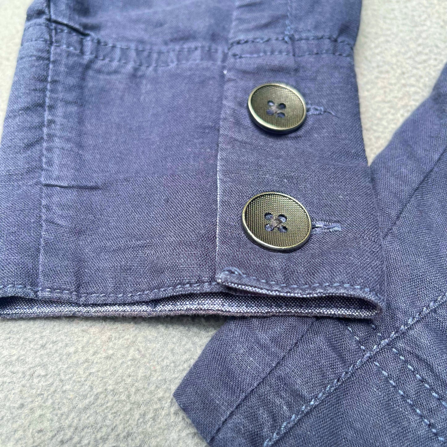 Blazer-Jacke aus Leinen Columbia Damen M/ L dunkelblau