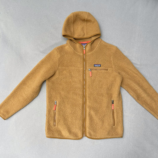 Teddy Jacke Patagonia (S Damen ) Retro Pile Kapuze ocker braun