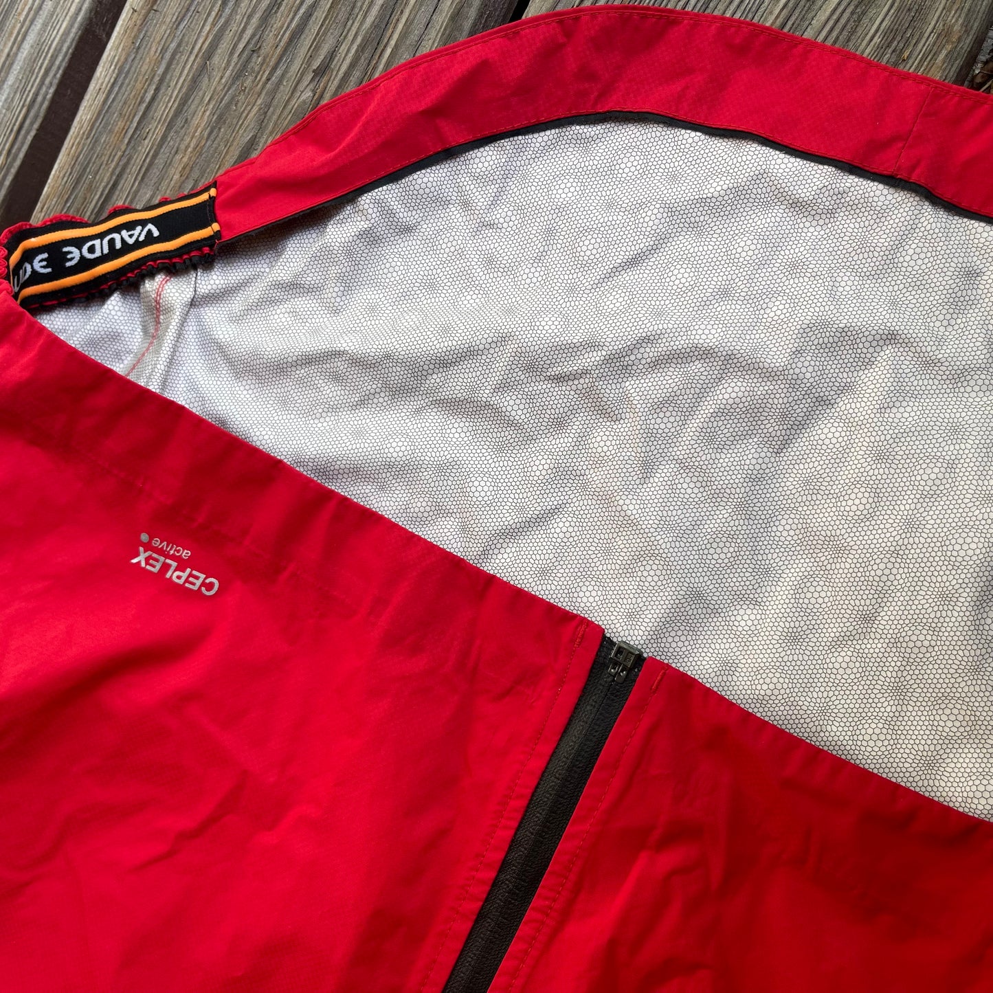 Wasserdichte Rad Jacke von Vaude (XL Herren) rot