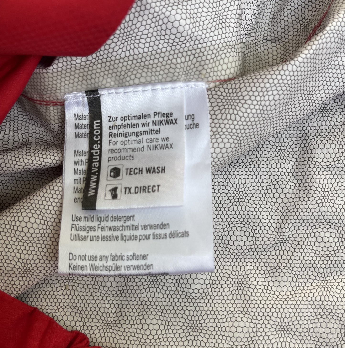 Wasserdichte Rad Jacke von Vaude (XL Herren) rot