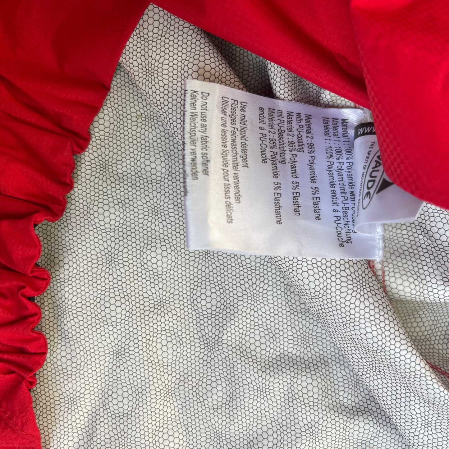 Wasserdichte Rad Jacke von Vaude (XL Herren) rot