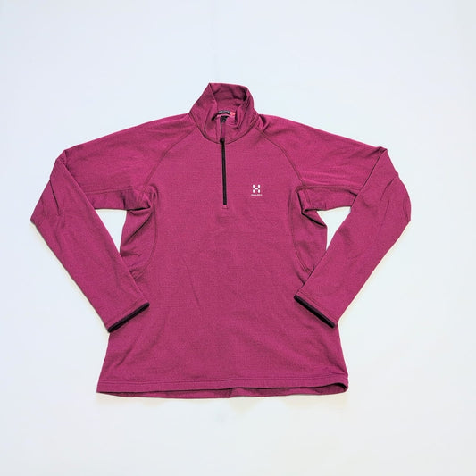 Fleece Longsleeve Haglöfs (Damen L) 1/4 Zip Sweatshirt pink