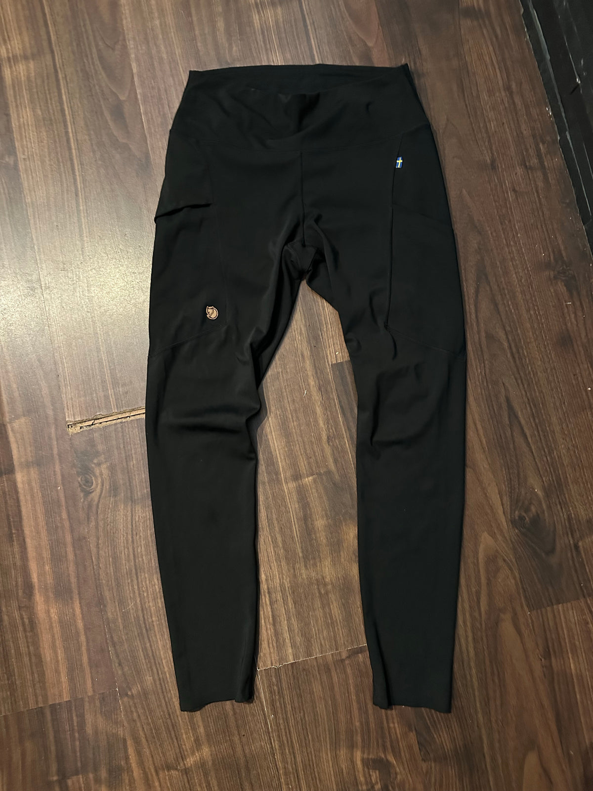 Elastische Hose Fjällräven (L Damen) Leggins schwarz