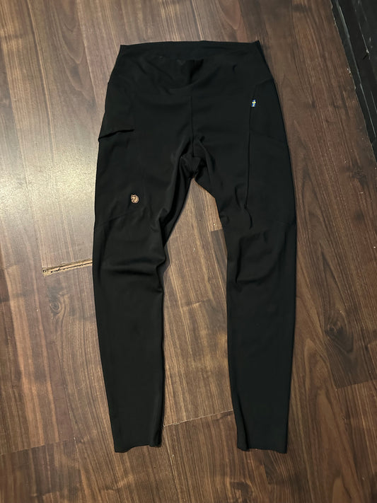 Elastische Hose Fjällräven (L Damen) Leggins schwarz
