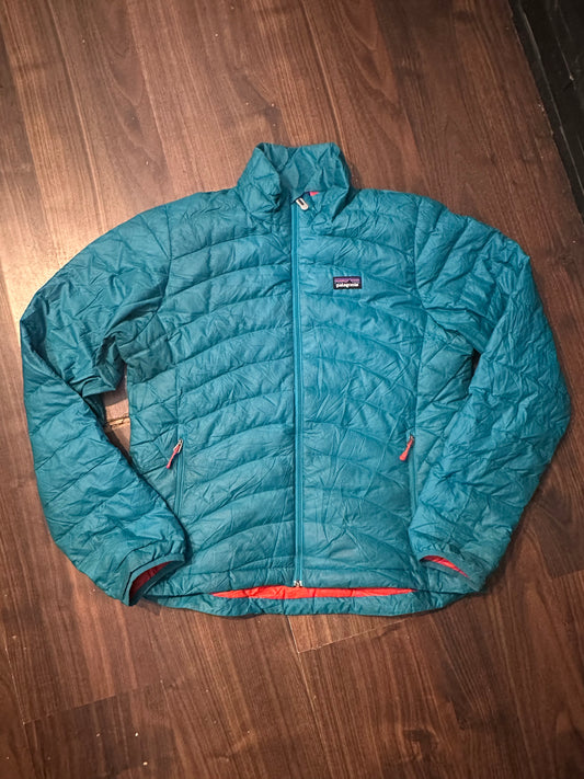 Patagonia Daunen Jacke (M Damen) Isolations- Steppjacke blau