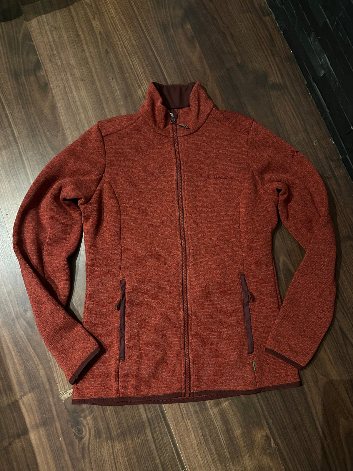 Zipper Jacke Vaude (S-M Damen) Baumwolle rot