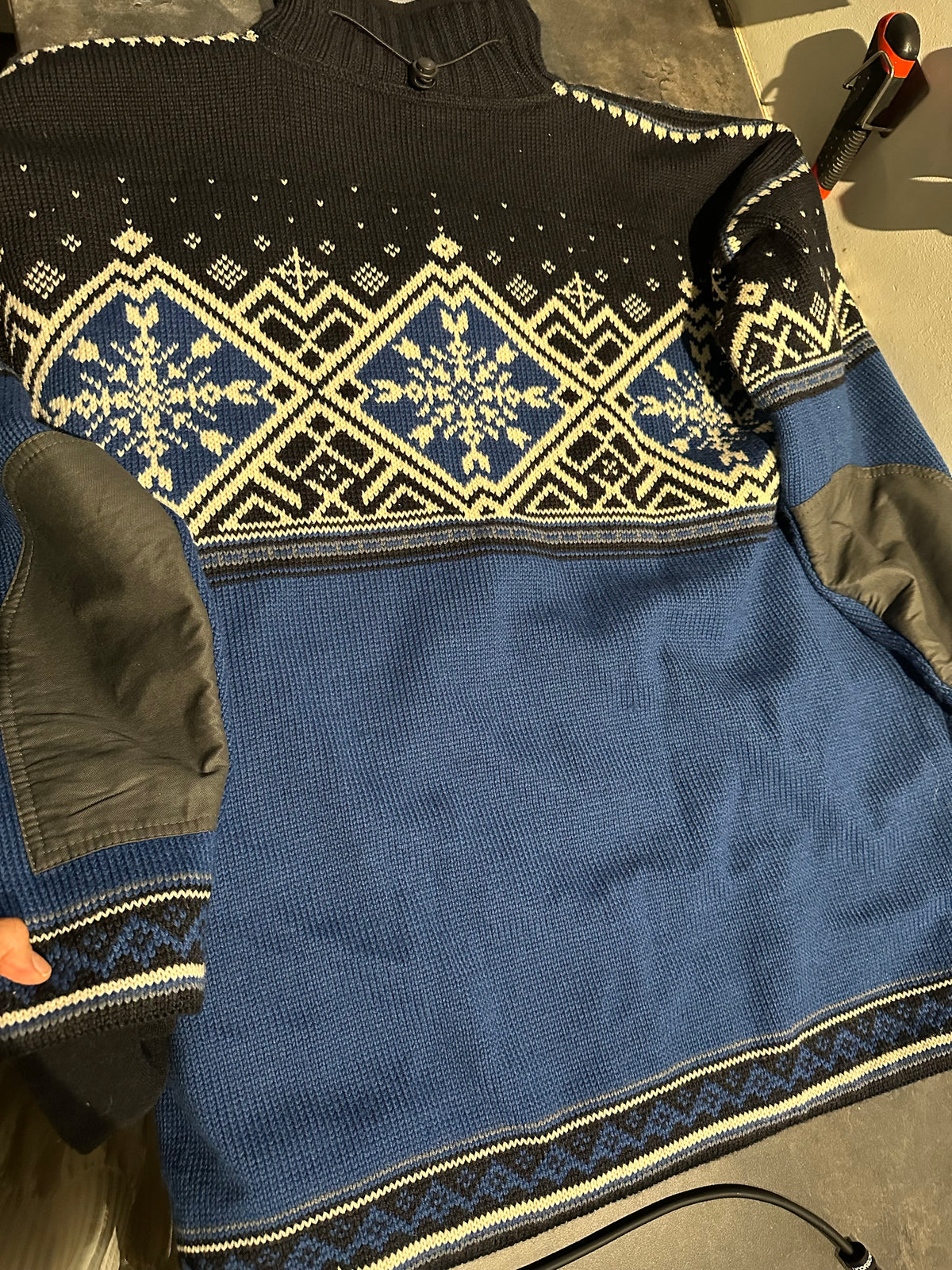 Strick Pullover Dale of Norway (XL Herren) Wolle schwarz blau
