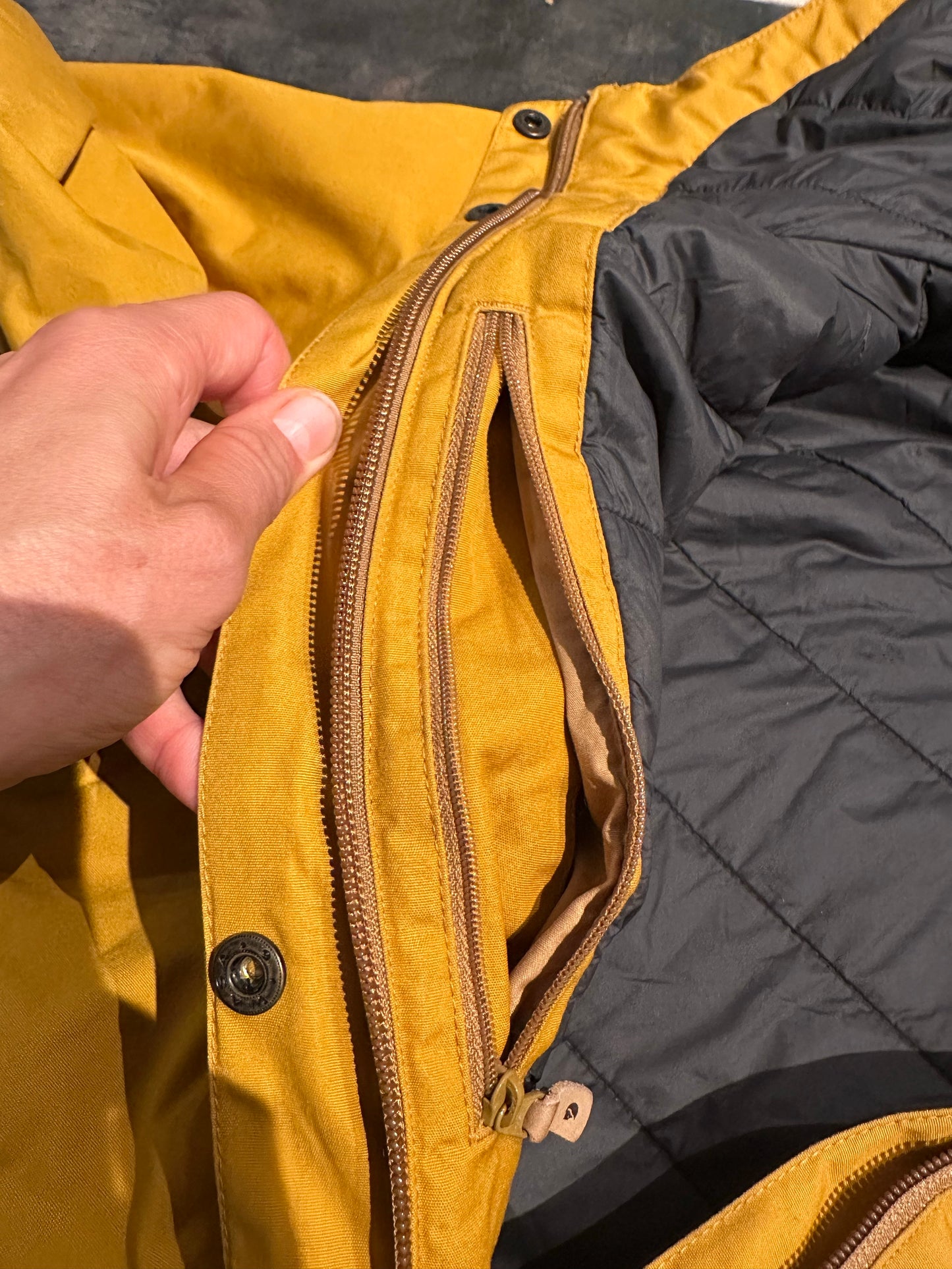 Jacke von Fjällräven (XL Damen) Kiruna Parka Mantel gelb