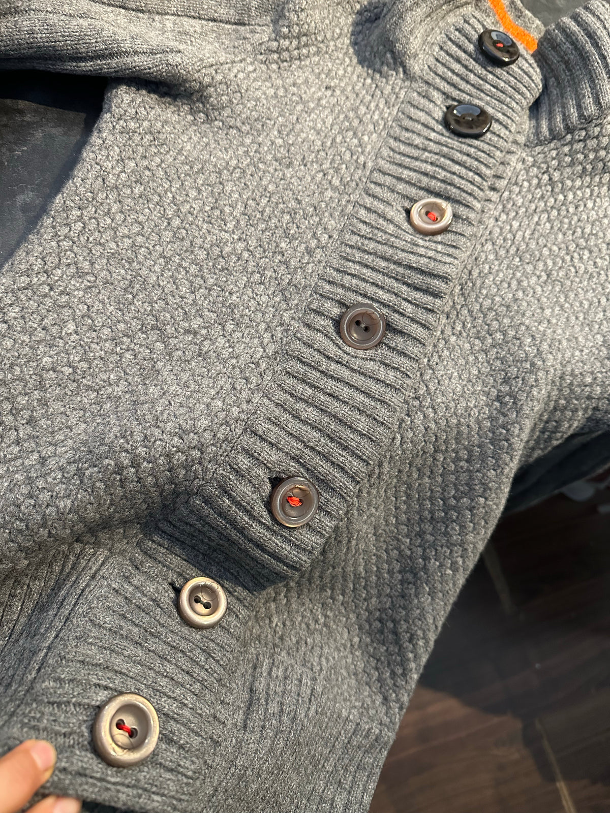 Strick Jacke Fjällräven pure Wolle (S Damen) grau