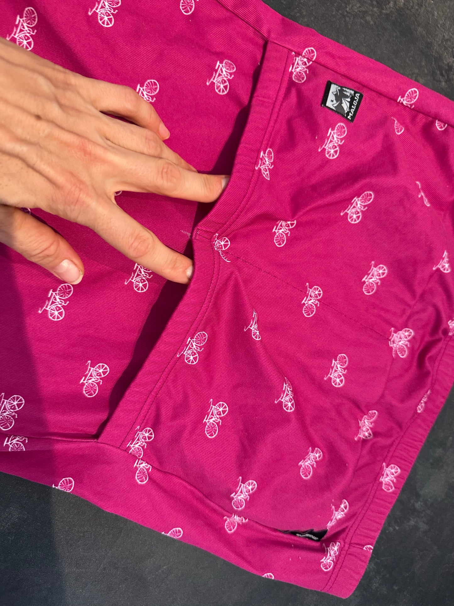 Radtrikot von Maloja (Damen S) pink mit Print
