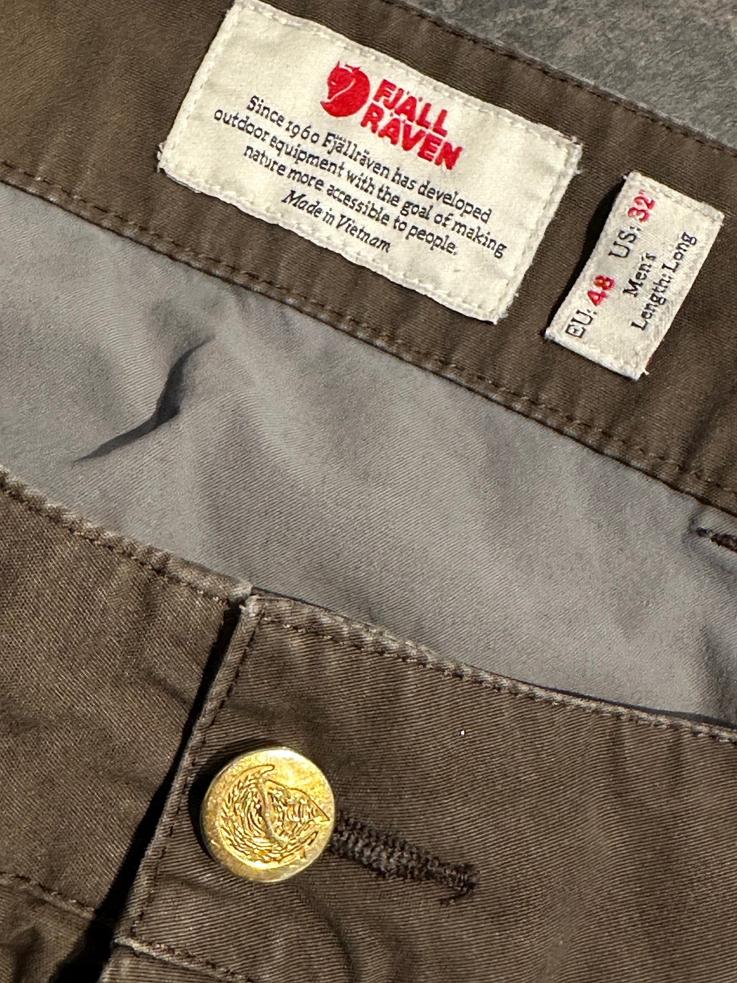 Hose von Fjällräven (M Herren) G-1000 blau braun