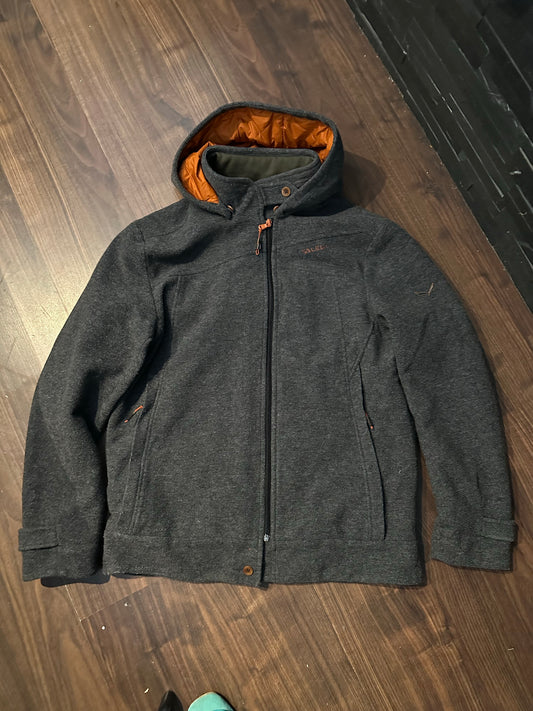 Wolljacke von Salewa (XL Herren) Parka gefüttert dunkelgrau