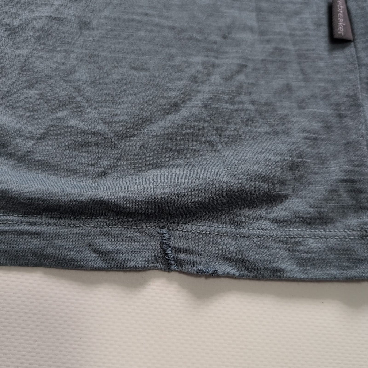 Pure Merino T-Shirt Icebreaker (M Herren) Bodyfit stahlblau
