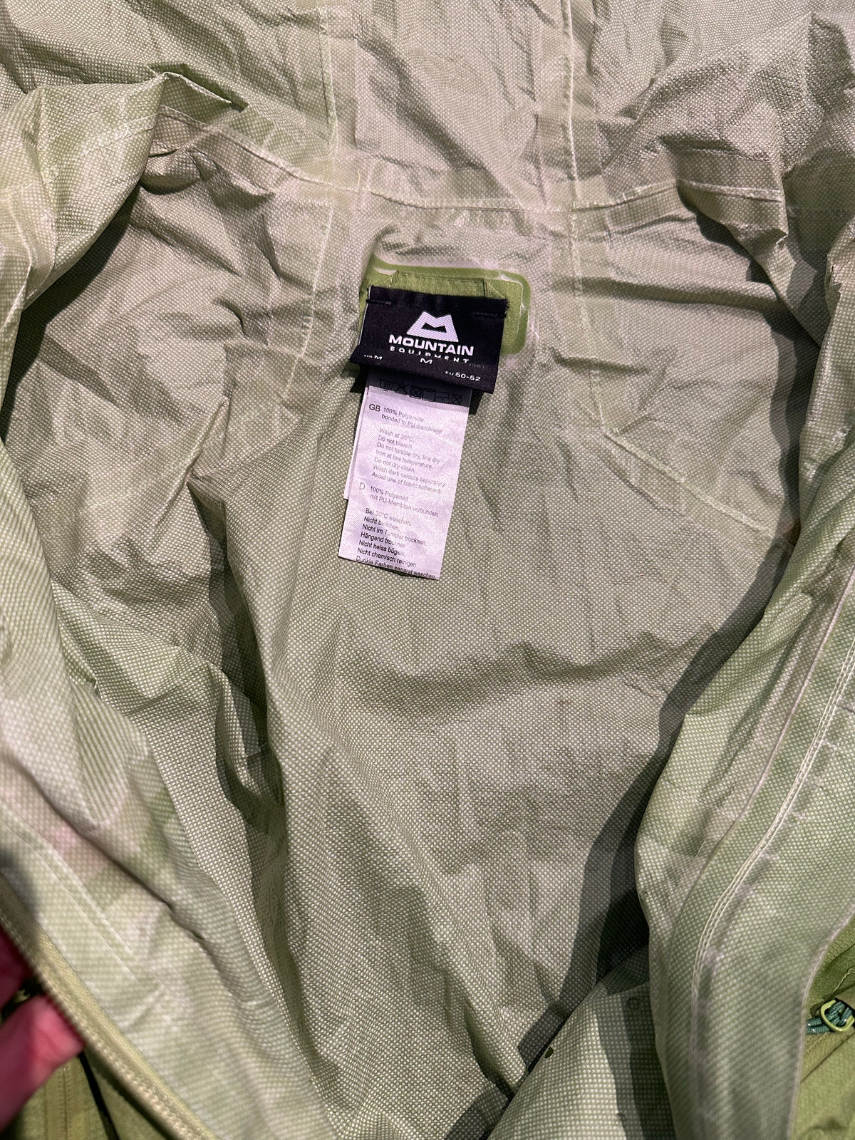 Leichte Regen Jacke Mountain Equipment (M-L Herren) grün