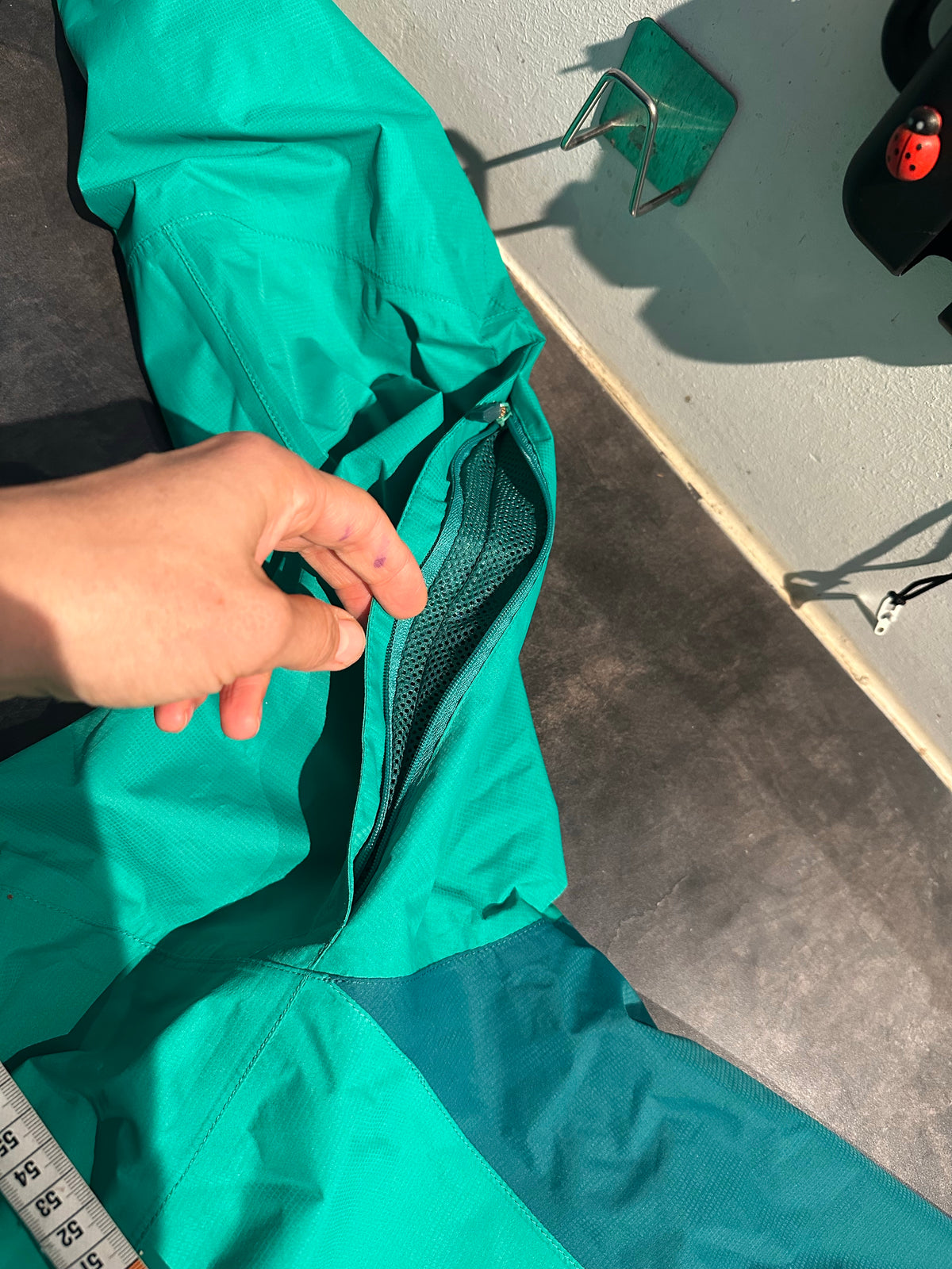 Regen Jacke Salewa PowerTex (L Damen) wasserdicht türkis