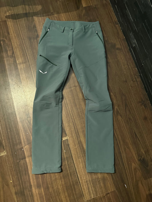 Hose Salewa leichtes Softshell (M Damen) grün