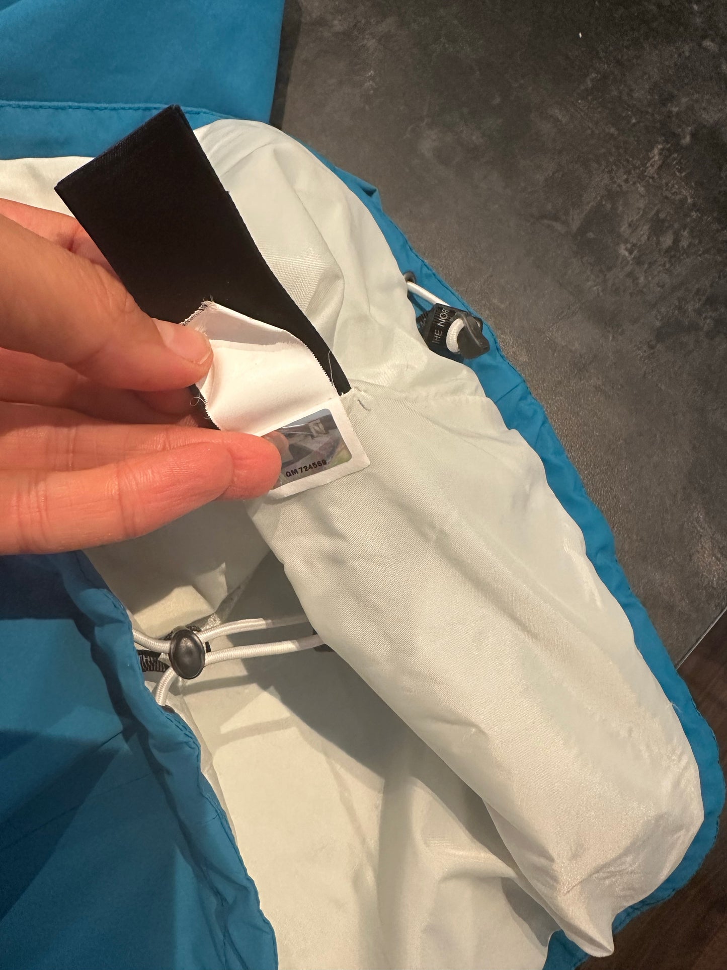 Regen Jacke von The North Face (L Damen) 3 lagig blau