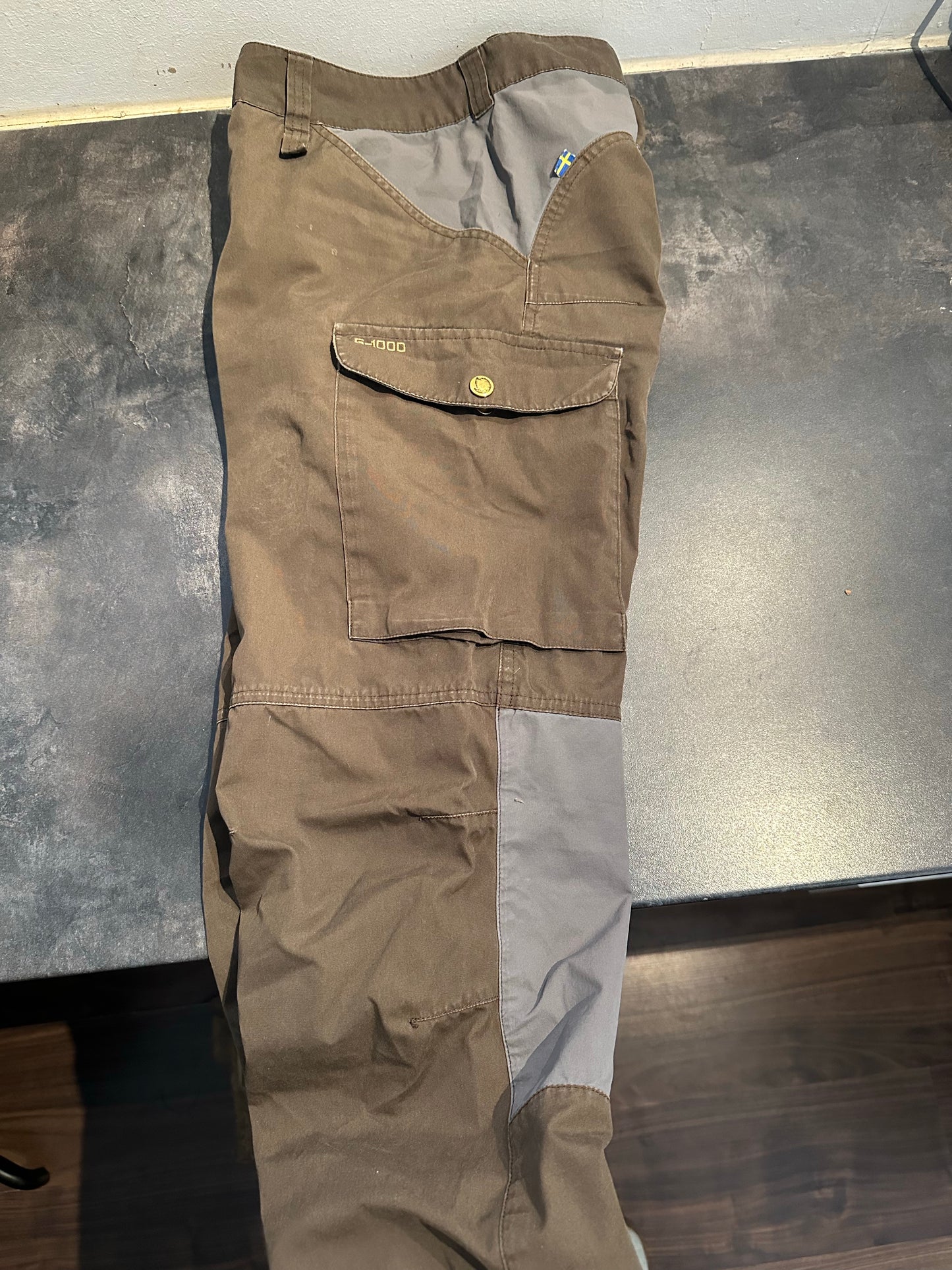Hose von Fjällräven (M Herren) G-1000 blau braun