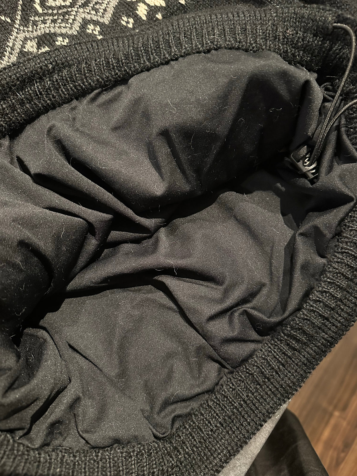 Strick Pullover Dale of Norway (M Herren) Neck Zip schwarz Muster