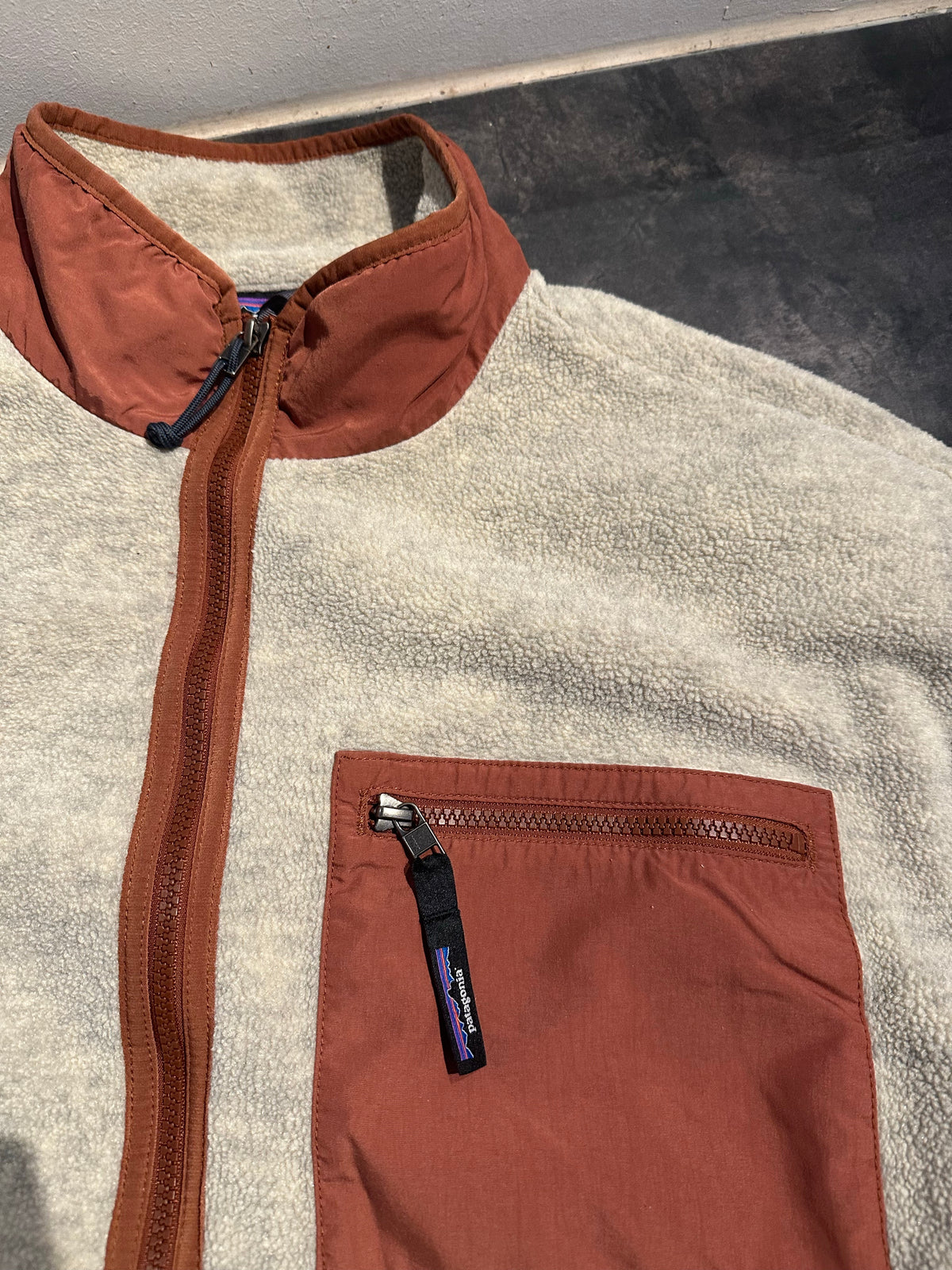 Fleece Jacke Patagonia Synchilla (L-XL Unisex) beige