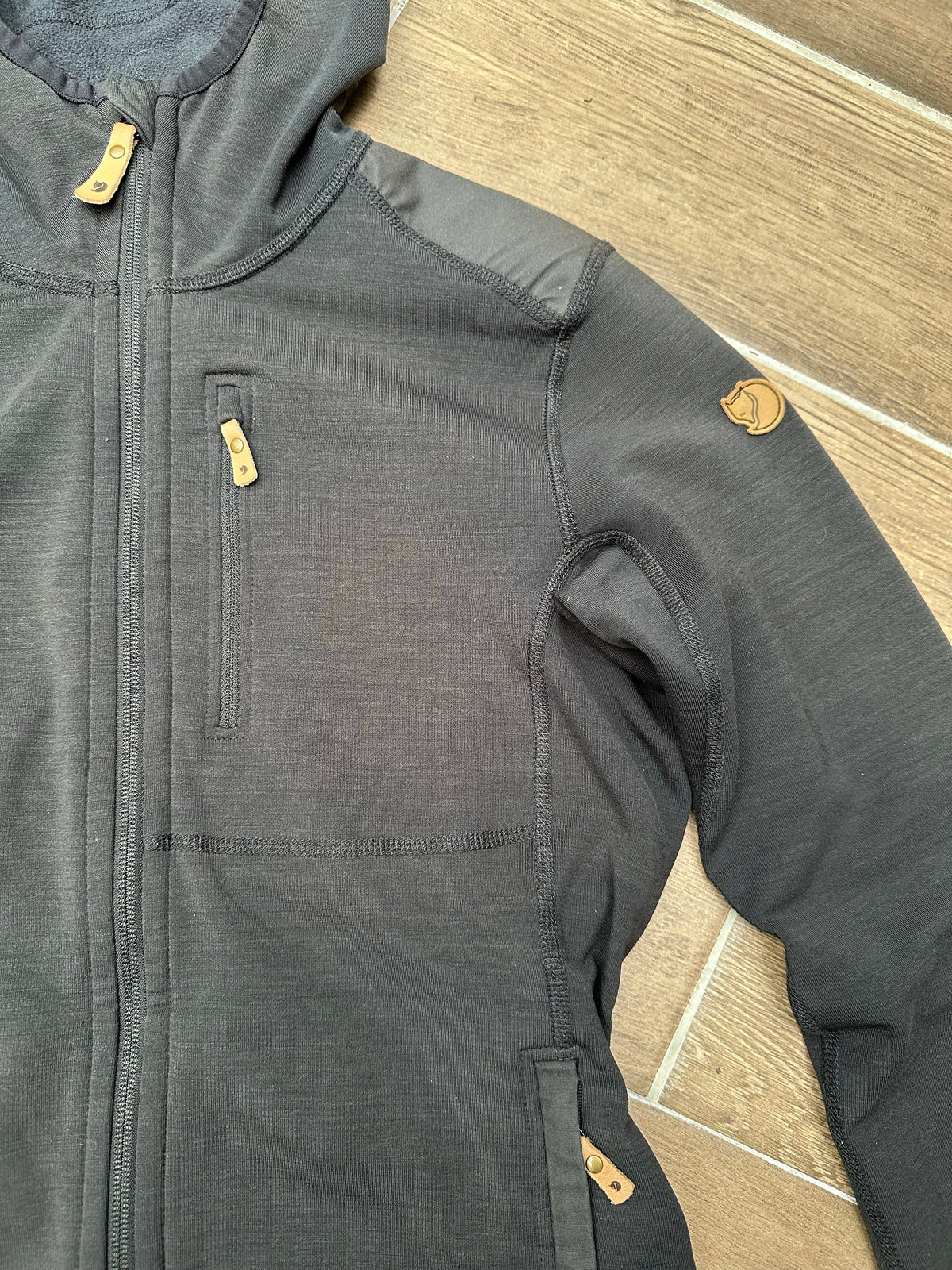Fleece Jacke Fjällräven (M Damen) Zipper grau anthrazit