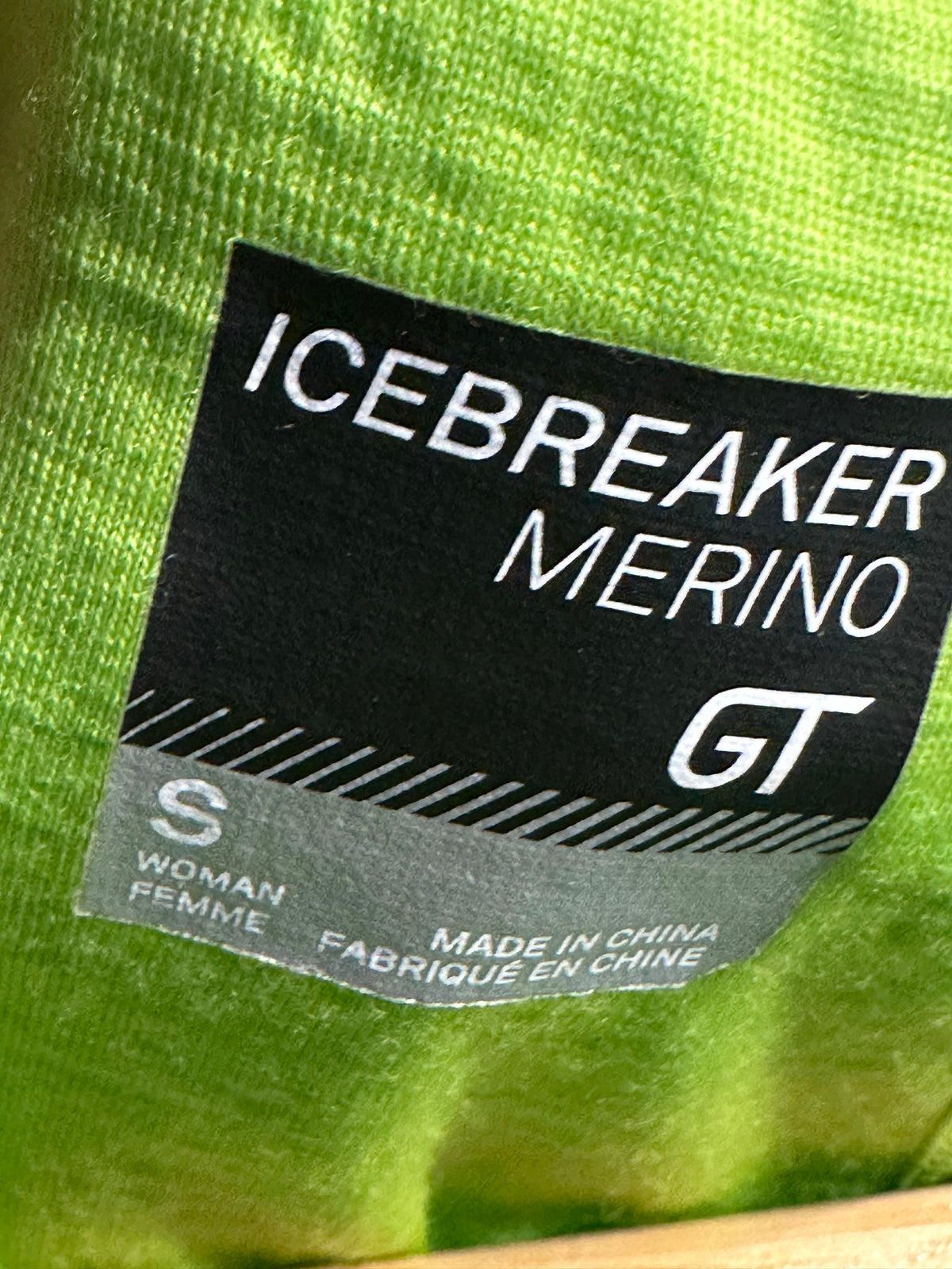 Merino T-Shirt Icebreaker (S Damen) neongrün