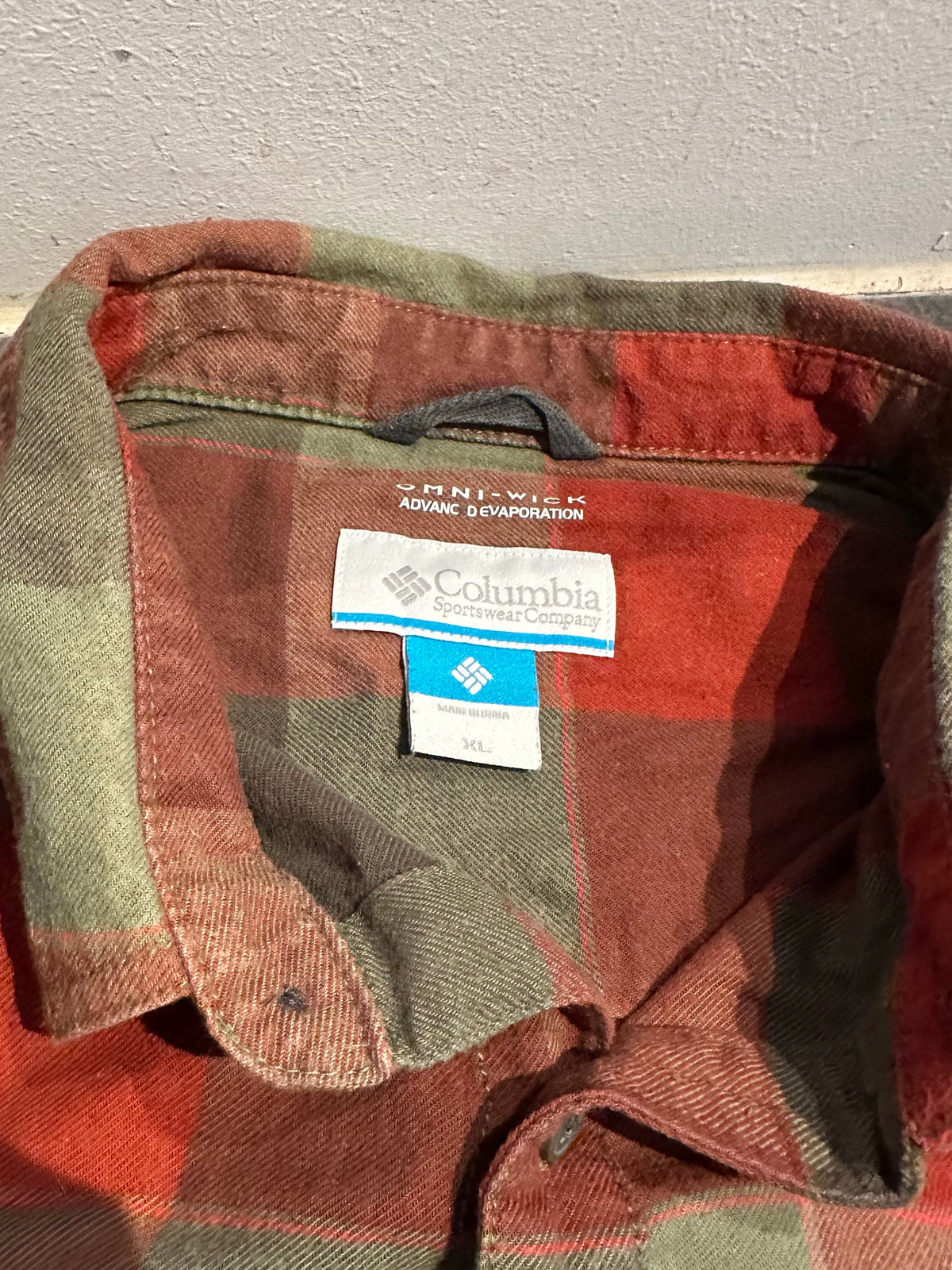 Langarm Hemd von Columbia (XL Herren) Baumwolle kariert