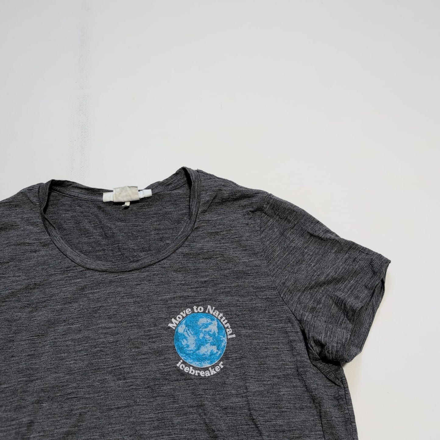 T-Shirt von Icebreaker Merino (XL Damen) grau mit Print