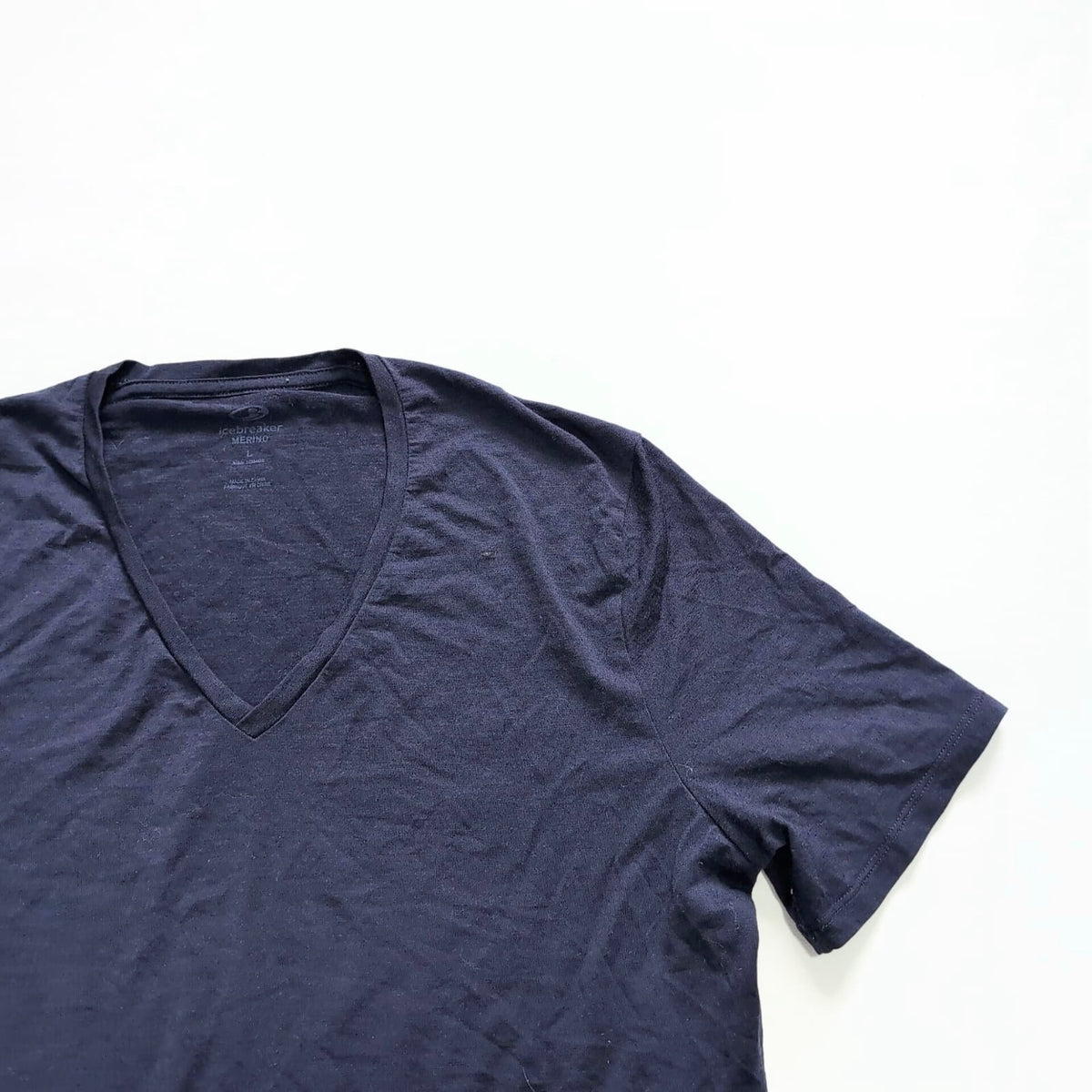 T-Shirt von Icebreaker Merino (L Damen) marineblau