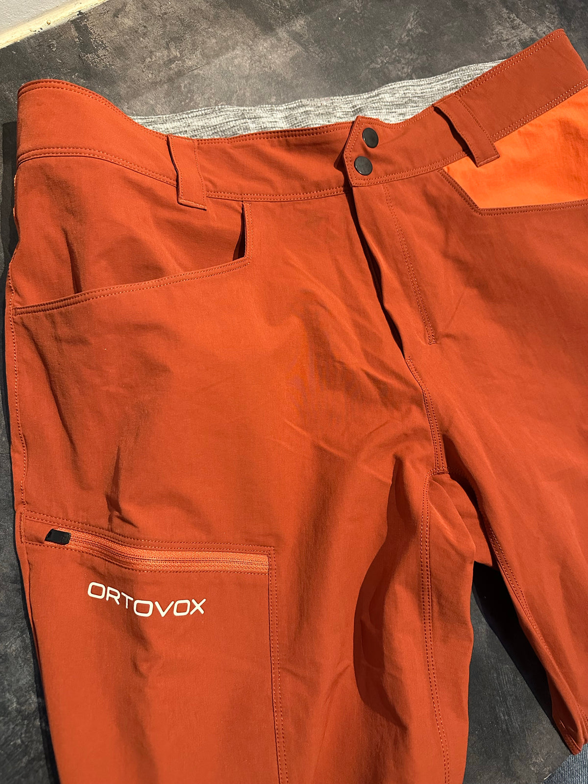 Trekking Hose Ortovox Merino (M Herren) stretch orange