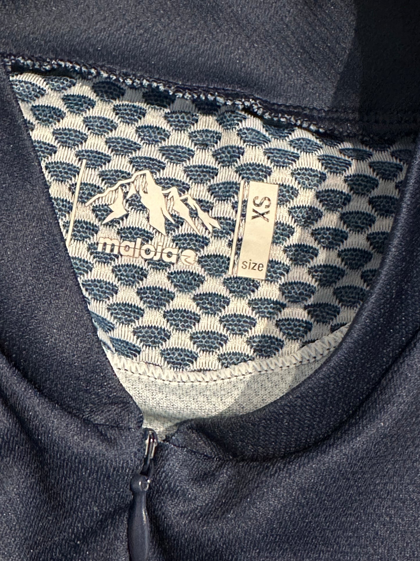 Zipper Radtrikot Castelli (XS Damen) marine blau print