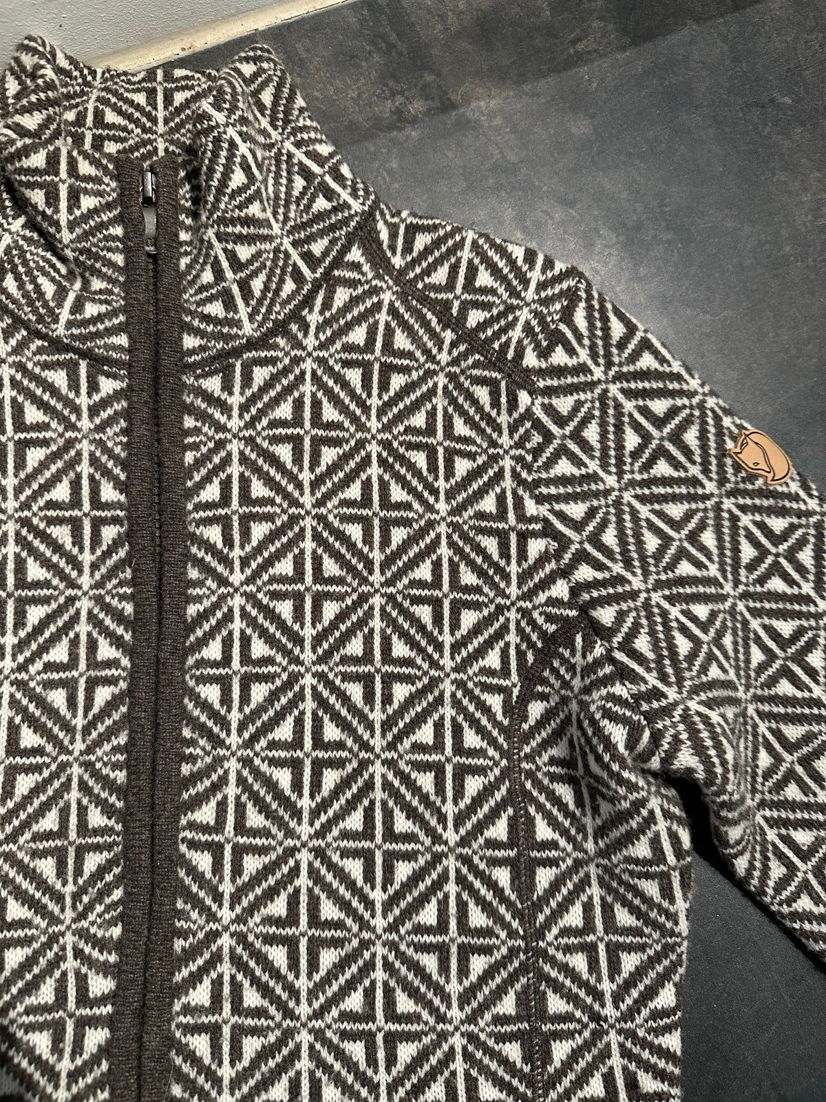 Jacke mit Wolle Fjällräven (S Damen) braun weiß