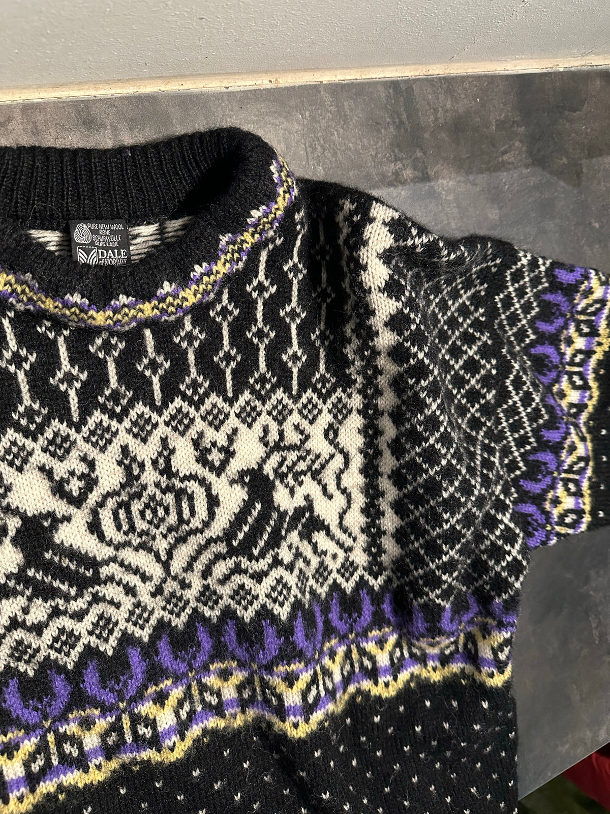 Strick Pullover Dale of Norway (L Damen) Wolle schwarz