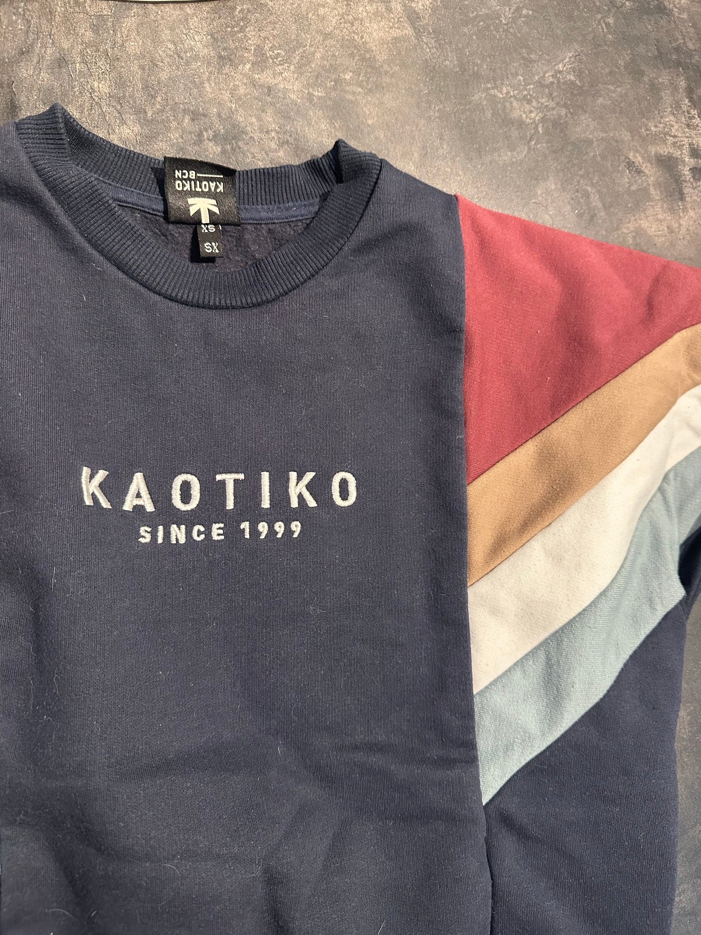 Pullover von Kaotiko (XS Damen) Sweatshirt dunkelblau