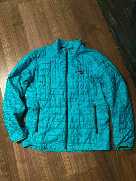 Patagonia Nano Puff Jacke (L Herren) Steppjacke Primaloft Isolation hellblau