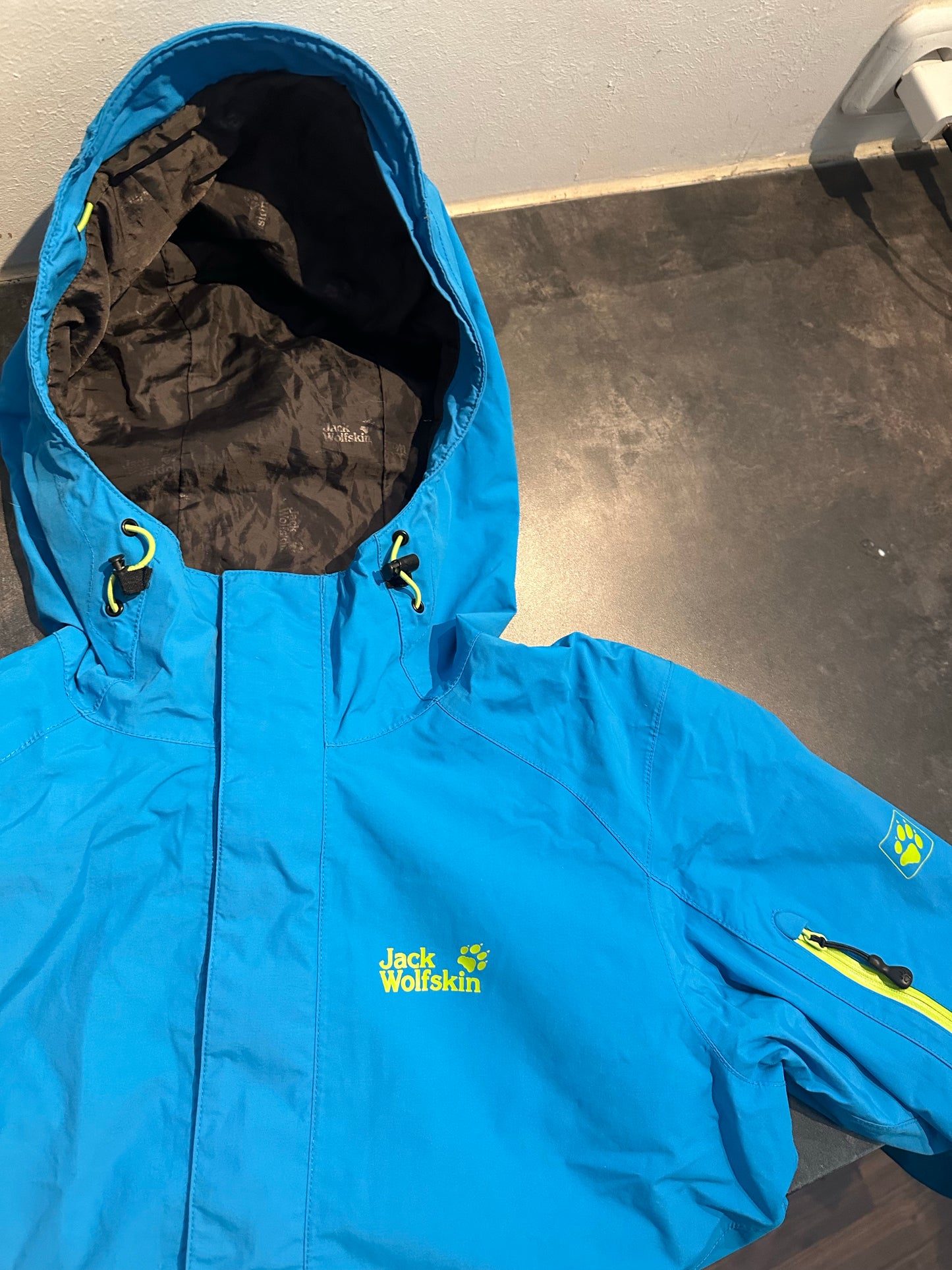 Regen Jacke Jack Wolfskin (M Damen) blau