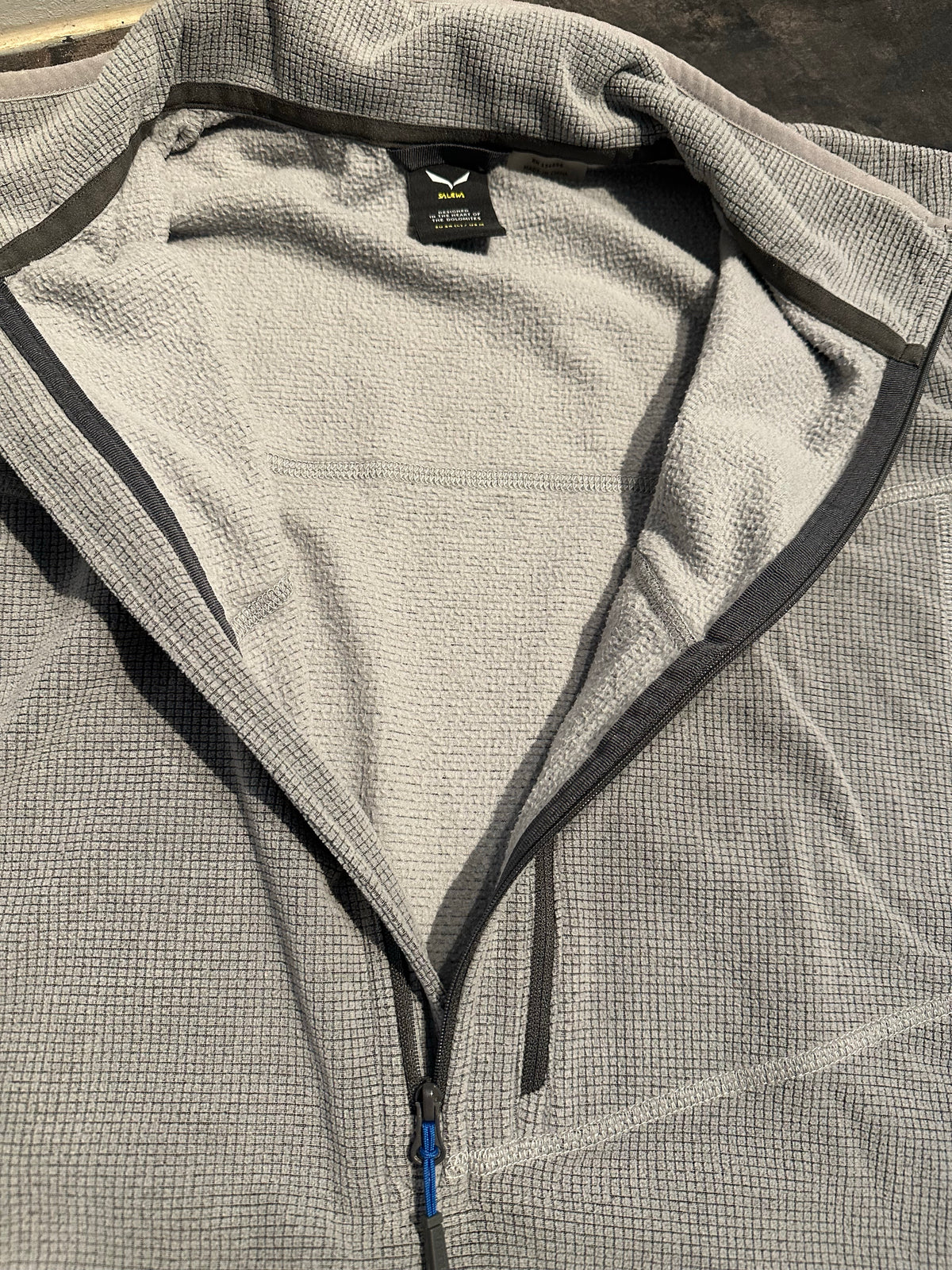 Fleece Jacke von Salewa (L Herren) Zipper grau