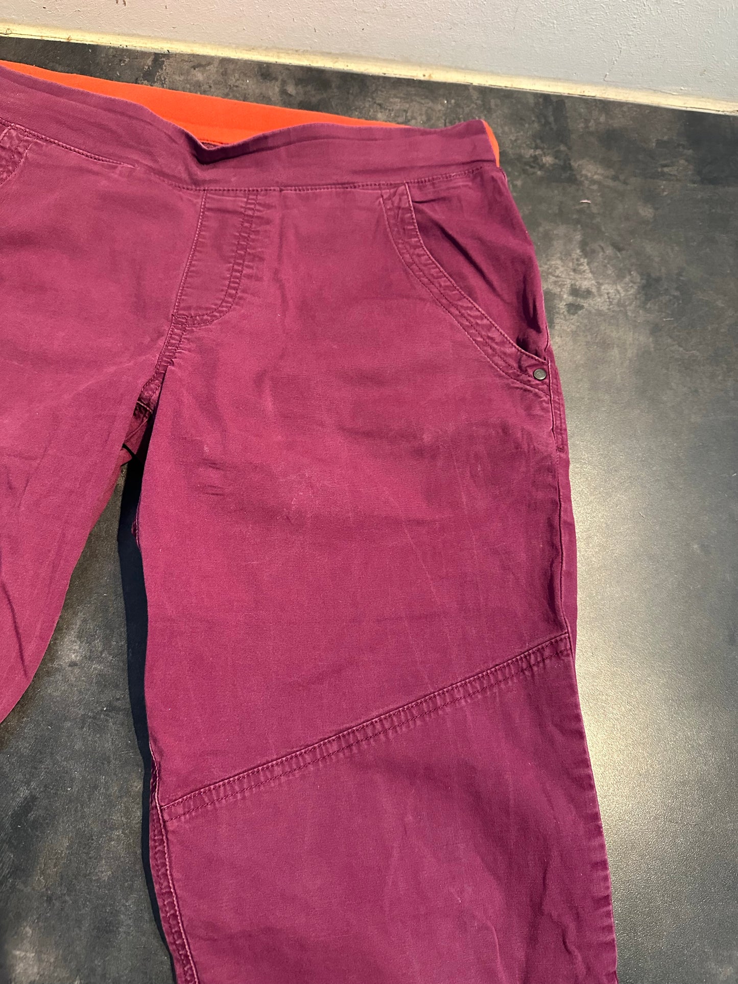Kletter Hose von Rab (L Damen) Baumwolle lila
