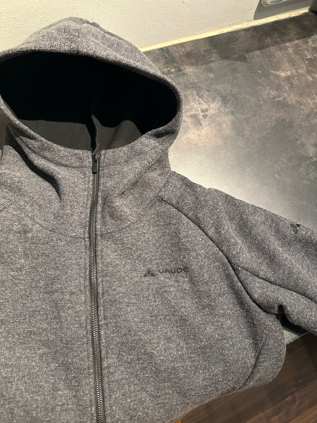 VAUDE Mantel (XL Damen) Damen aus Wolle grau