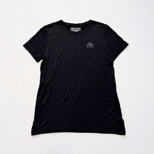 Merino T-Shirt von Ortovox (XL Herren) schwarz mit Print