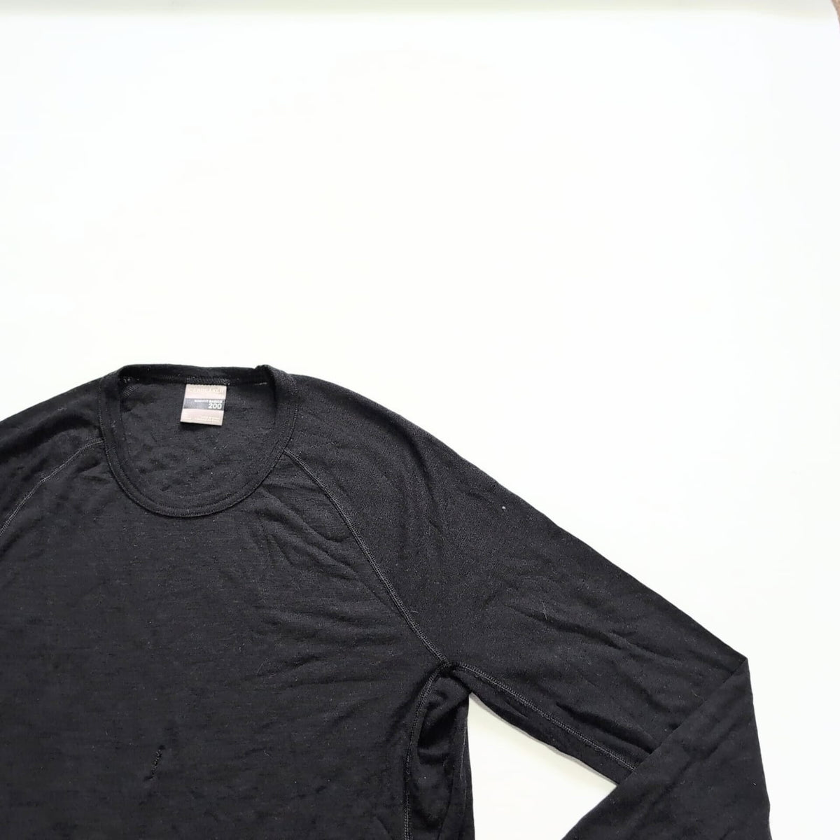 100% Merino Longsleeve Icebreaker 200 (L Herren) schwarz