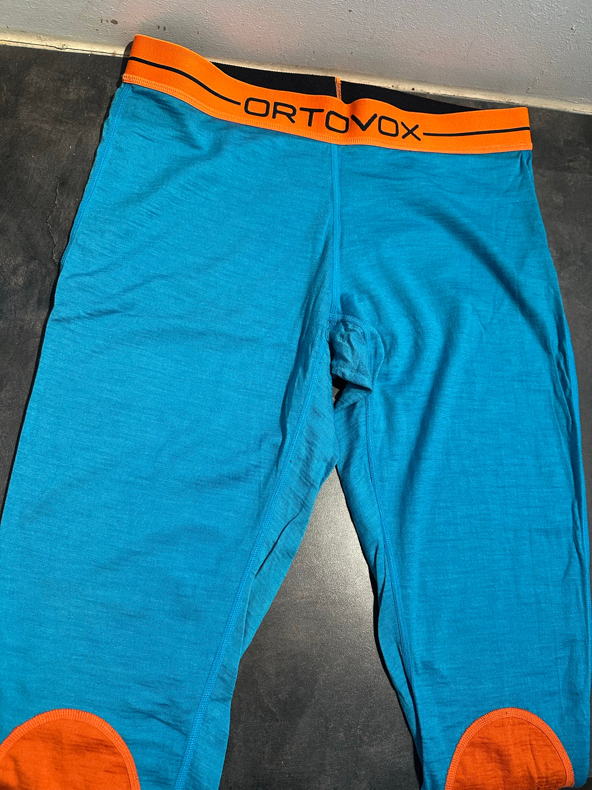 3/4 Lange Unterhose L Damen Ortovox Schurwolle blau