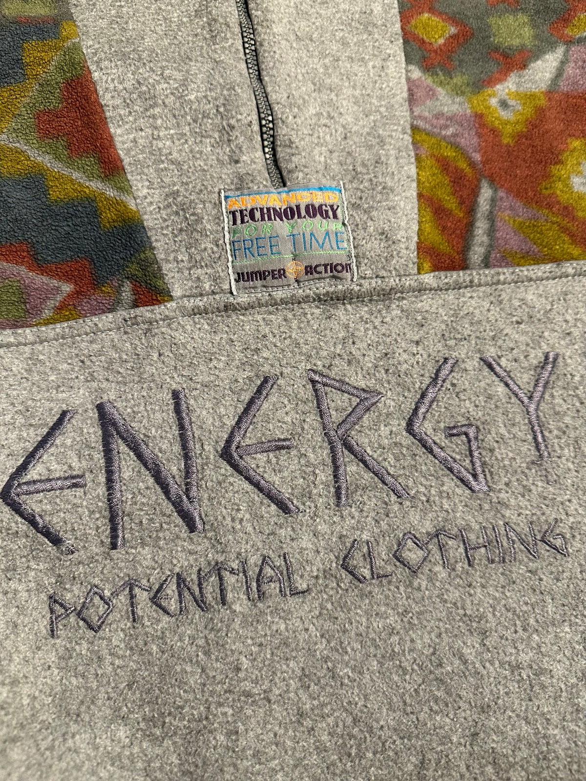 Fleece Pullover (M Herren / L Damen) grau bunt